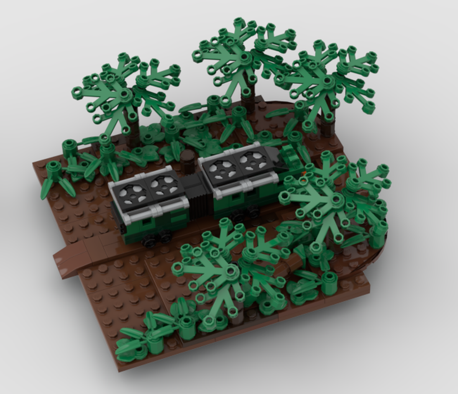 Lego Lost world cliff and Fleet wood RV