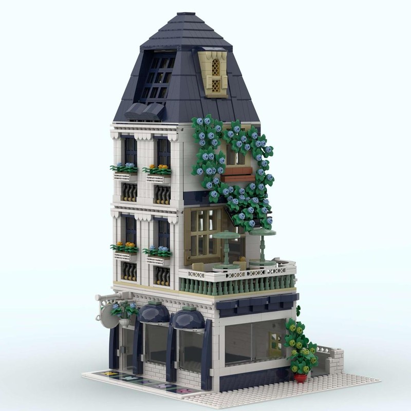 Lego Modular Florist With 3-Story Apartment