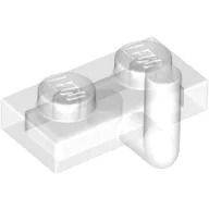 Plate Special 1 x 2 with Bar Up [Horizontal Arm 5mm] / Trans-Clear