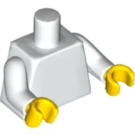 Torso, White Arms, Yellow Hands [Plain] / White