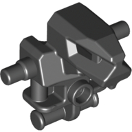 Lego Torso/Head Mechanical, Exo-Force Robot with Marbled Pearl Gold Pattern