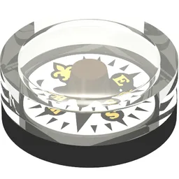 Equipment Compass with Fleur de Lis Print / Black