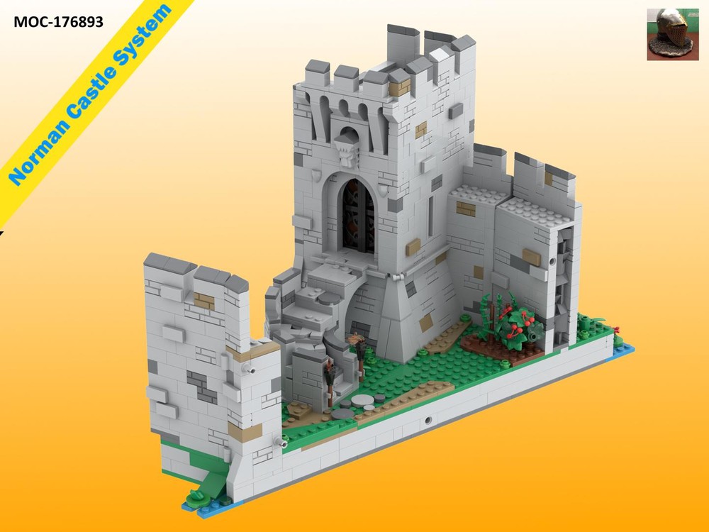 Lego Modular Norman Keep Entrance Building