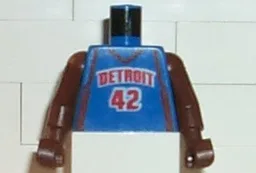 Torso NBA Detroit Pistons #42 Pattern / Brown NBA Arms