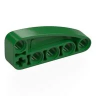 Technic Beam 2 x 5 L-Shape with Quarter Ellipse Thick / Green