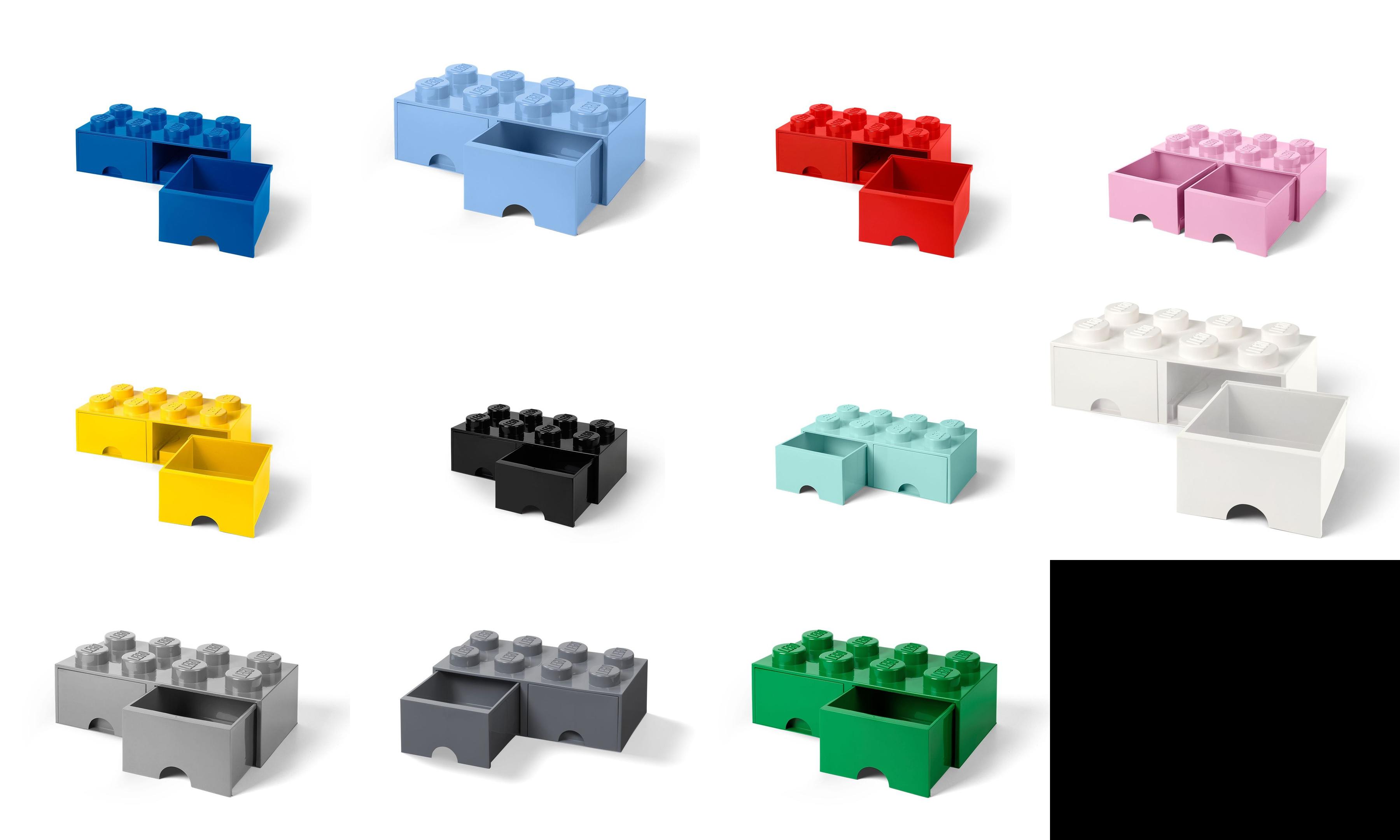 Lego Storage Brick Drawer 2 x 4 (All Colors)