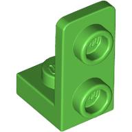 Lego Bracket 1 x 1 - 1 x 2 Inverted / Bright Green