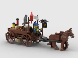 Medieval traveling merchant