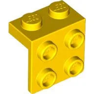 Bracket 1 x 2 - 2 x 2 / Yellow