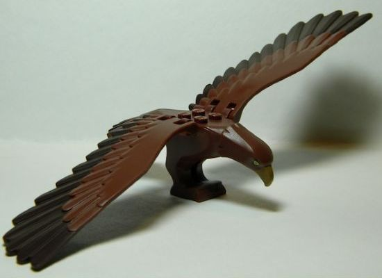 Lego Eagle, Movable Wings, Dark Brown Tail Feathers (Gwaihir)