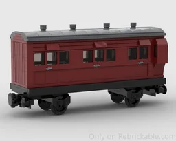 Red Stroudley Passenger Brake Coach