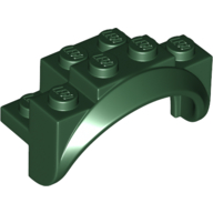 Lego Wheel Arch, Mudguard 4 x 2 x 2 1/2 / Dark Green