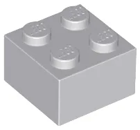 Brick 2 x 2 / Light Bluish Gray