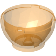Lego Pod, Round, Faceted 4 x 4 x 1 2/3 (Dragon Egg Bottom)