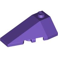 Lego Brick Wedged, Sloped 4 x 2 Triple Left / Dark Purple