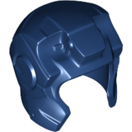 Lego Helmet Space with Open Face Rounded, Top Hinge / Dark Blue