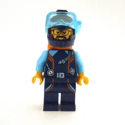 Ocean Explorer Diver, STEVEGOESNORTH, Dark Blue Wetsuit and Helmet, Beard and Glasses