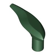 Lego Large Figure Barb / Horn, Flame / Dark Green