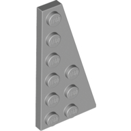 Lego Wedge Plate 6 x 3 Right / Light Bluish Gray