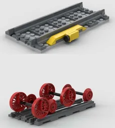Induktive Zugsicherung -und Achsengleis / Train protection and Axle track