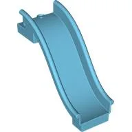 Duplo Playground Slide Straight with Two Top Studs / Medium Azure