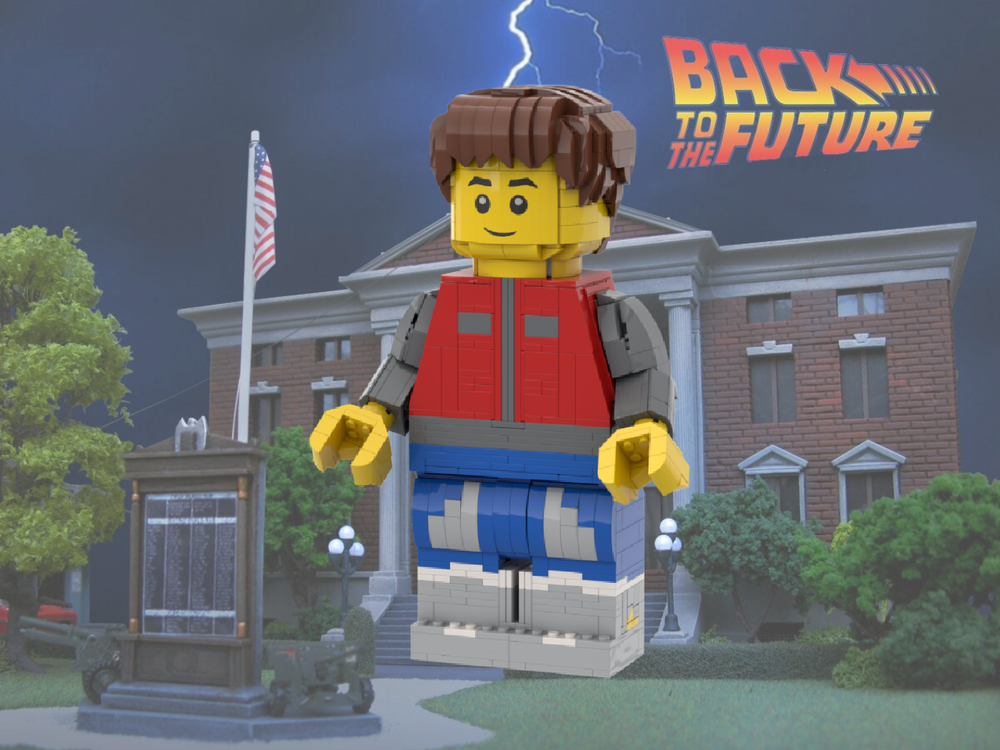Lego Maxifig Marty McFly From "Back To The Future".