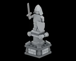 Medieval Stone Statue