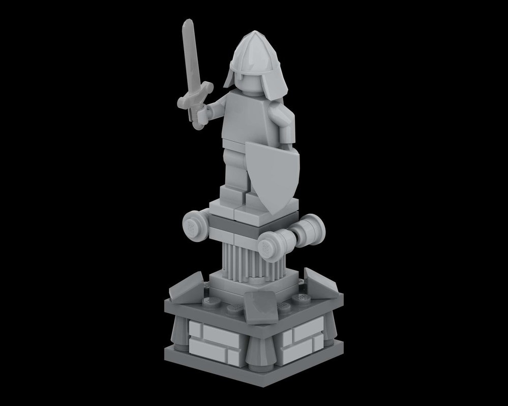 Lego Medieval Stone Statue