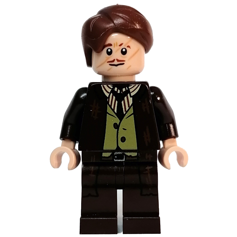 Lego Remus Lupin, Dark Brown Torn Suit (Printed Legs)