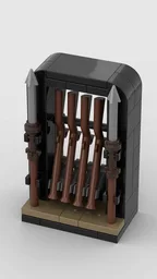 Lego weapon rack 2