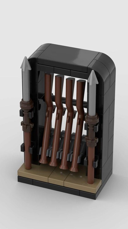 Lego weapon rack 2