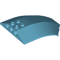 Lego Windscreen 8 x 6 x 2 Curved / Medium Azure