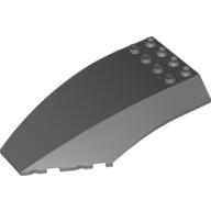 Lego Windscreen 10 x 6 x 2 Curved / Dark Bluish Gray