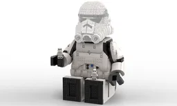 Storm Trooper Mega Figure (fits official Lego Helmet)