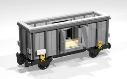 4-Wheel Open Wagon (SNOT, mixed gray)