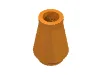 Cone 1 x 1 [No Top Groove] / Orange