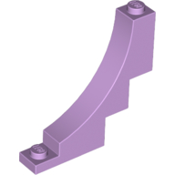 Lego Brick Curved 1 x 5 x 4 Inverted / Lavender