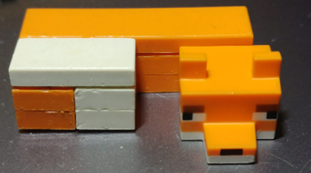 Lego sleeping fox mode