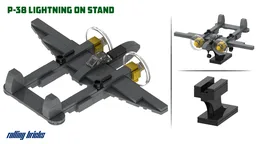 Lockheed P-38 Lightning on Stand