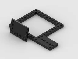 Modified helmet stand for displaying minifigure and microfigure - style 2