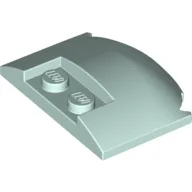 Brick Round 3 x 4 x 2/3 Triple Curved with 2 Sunk Studs / Light Aqua