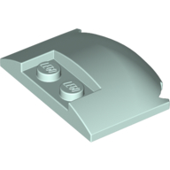 Lego Brick Round 3 x 4 x 2/3 Triple Curved with 2 Sunk Studs / Light Aqua