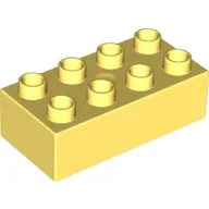 Duplo Brick 2 x 4 / Bright Light Yellow