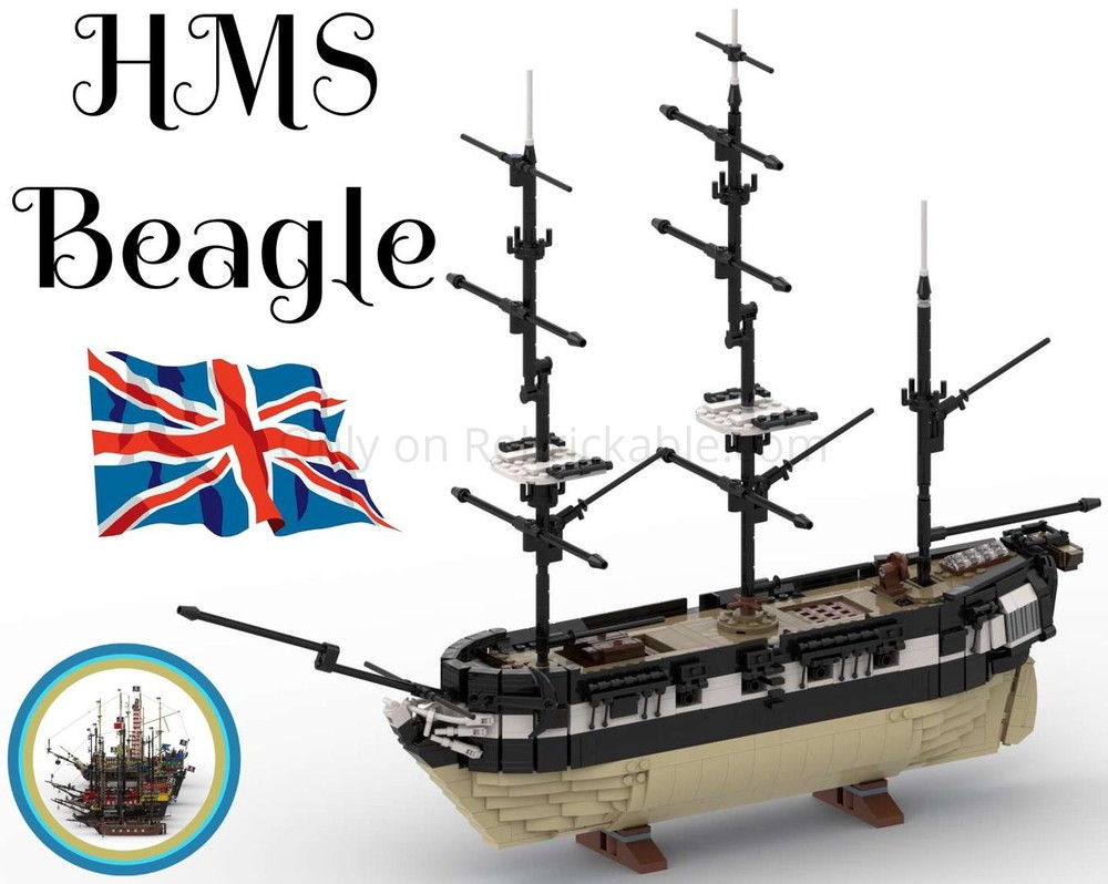 Lego HMS Beagle | Historic Display Model
