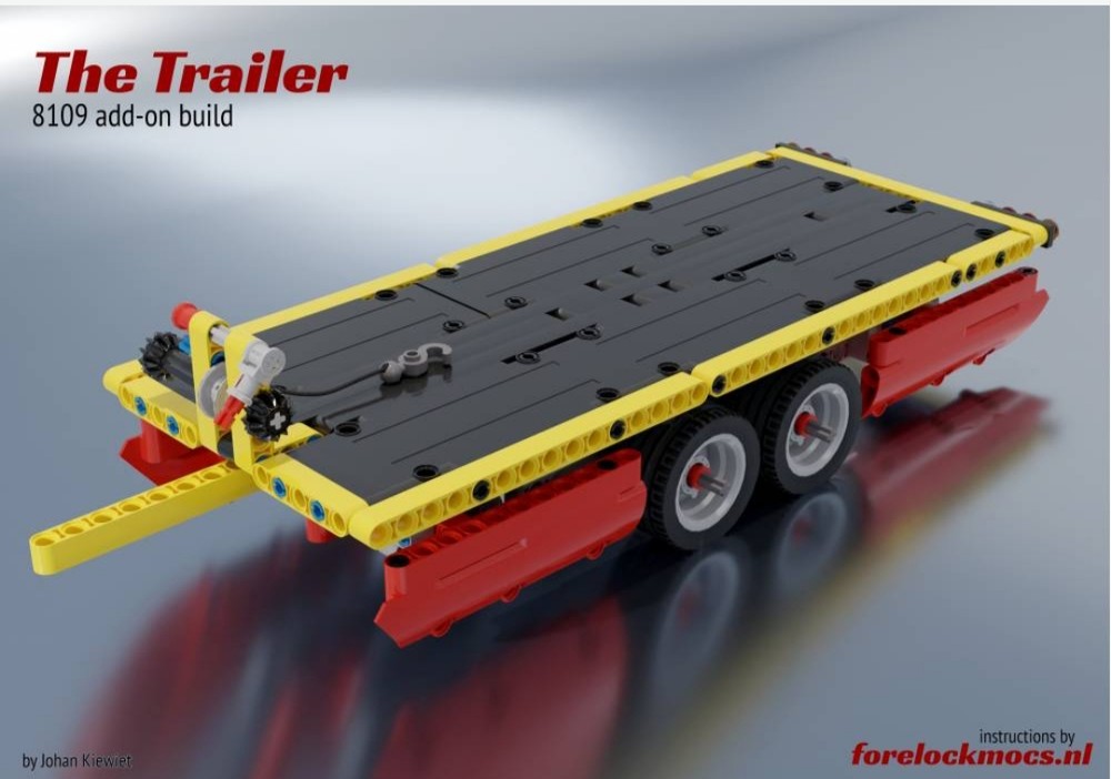 Lego Trailer for 8109 flatbed truck