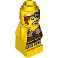Microfig Female Warrior Print / Yellow