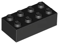Brick 2 x 4 / Black