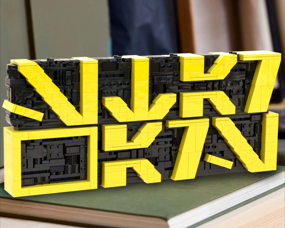 Lego Aurebesh Logo -\I \I/ K 7 [] K 7 -\I