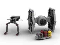 Upgraded 40771 TIE with Imperial Hangar Rack (GWP)