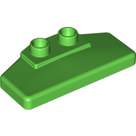 Lego Duplo Rear Spoiler 2 x 4 x 1 / 2 [Plain] / Bright Green